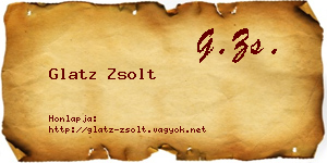 Glatz Zsolt névjegykártya